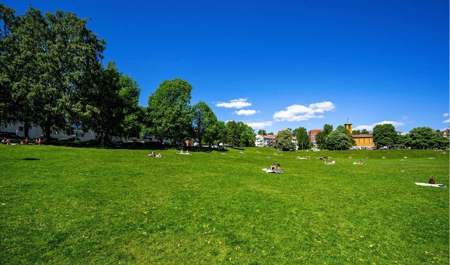 Iladalen park noen få minutter unna